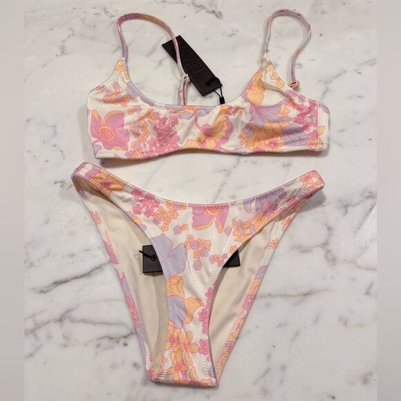 TRIANGL MACI CHEEKY SHERBET FLORAL SET NO BAG NEW WITH TAGS - Picture 3 of 5